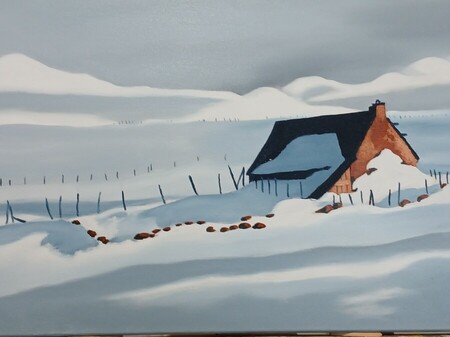 Buron sous la neige